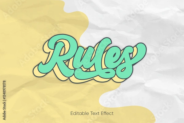 Obraz Editable text effect