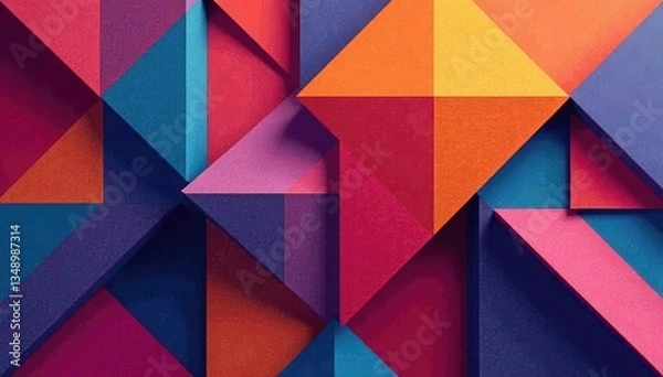 Fototapeta Abstract geometric shapes, flawlessly repeating , shapes, continuous