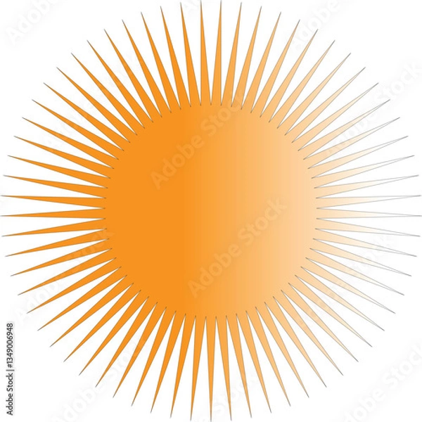 Obraz abstract sun vector illustration design