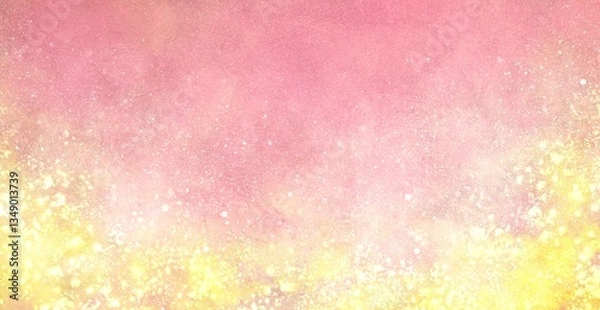 Obraz 桜色と金箔の華やかな背景イラストレーション