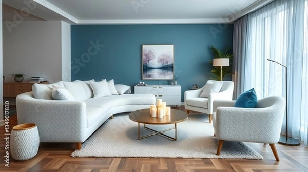 Fototapeta living room interior