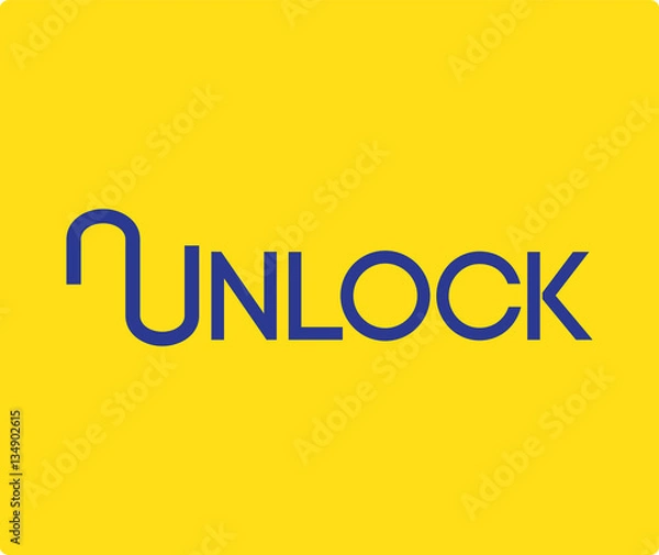 Obraz Unlock Logo Design