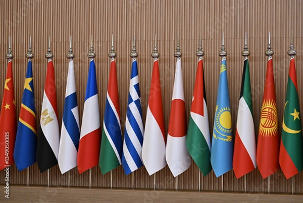 Fototapeta Flags of the League of Arab States, Flags of different countries of the world, Flags of the G20, Flags of many countries, Flags of the powers, Flags, patriot, flags of the world, different countries, 