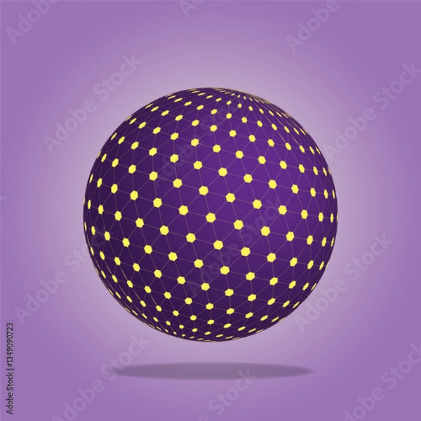 Fototapeta Futuristic infographics. Informational aesthetic design. Big Data Visualization. Circular Particles Dots Vortex. Futuristic Complex Visual Data Background. 3D Virtual Space. Cyberspace Illustration.
