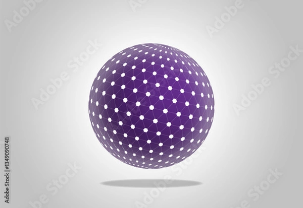 Fototapeta Futuristic infographics. Informational aesthetic design. Big Data Visualization. Circular Particles Dots Vortex. Futuristic Complex Visual Data Background. 3D Virtual Space. Cyberspace Illustration.