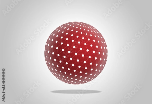 Fototapeta Futuristic infographics. Informational aesthetic design. Big Data Visualization. Circular Particles Dots Vortex. Futuristic Complex Visual Data Background. 3D Virtual Space. Cyberspace Illustration.