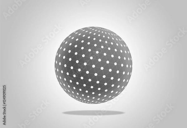 Fototapeta Futuristic infographics. Informational aesthetic design. Big Data Visualization. Circular Particles Dots Vortex. Futuristic Complex Visual Data Background. 3D Virtual Space. Cyberspace Illustration.