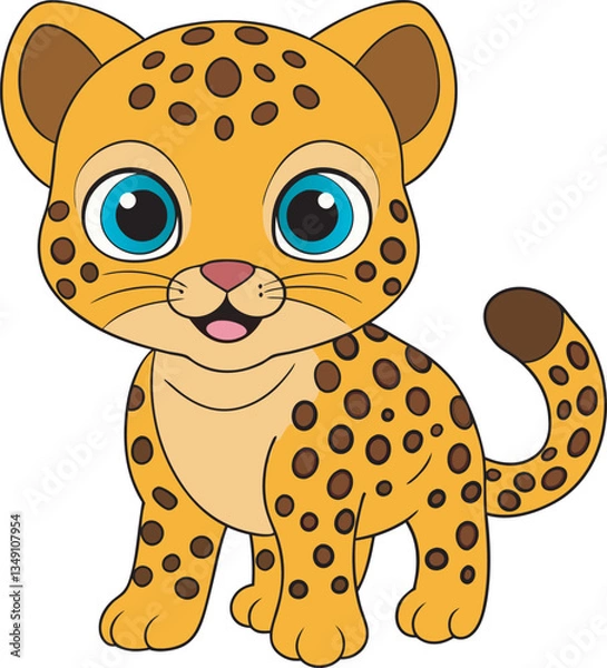 Obraz Tiger Cartoon Art