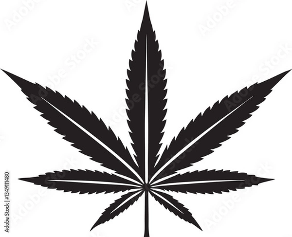 Obraz cannabis leaf vector illustration