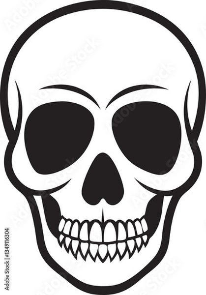 Obraz Black Skull Smile