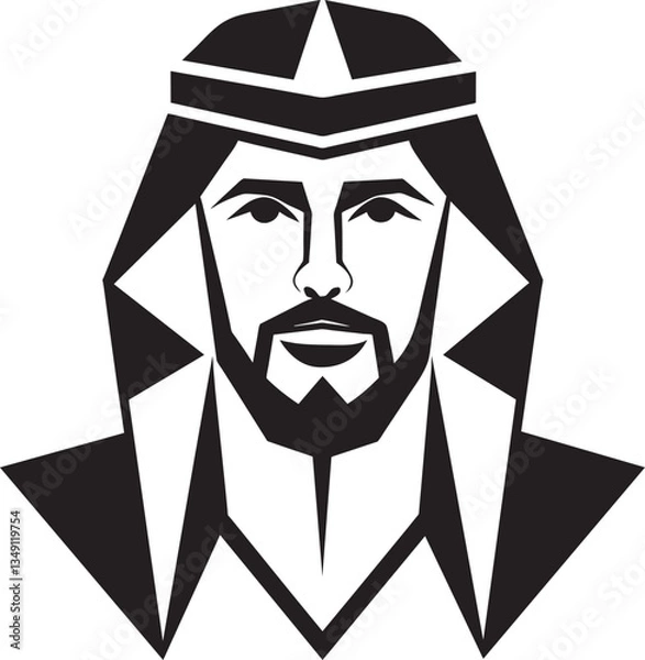 Obraz black and white portrait of a man