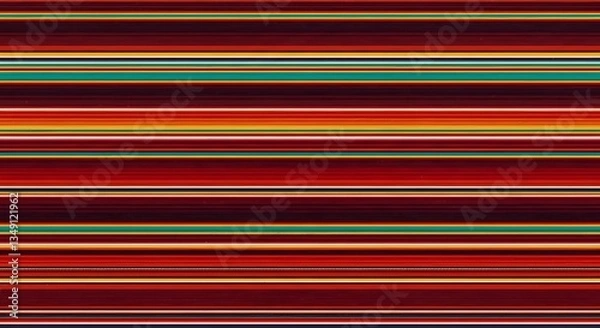 Fototapeta Colorful Striped Textile Pattern with Southwest Style