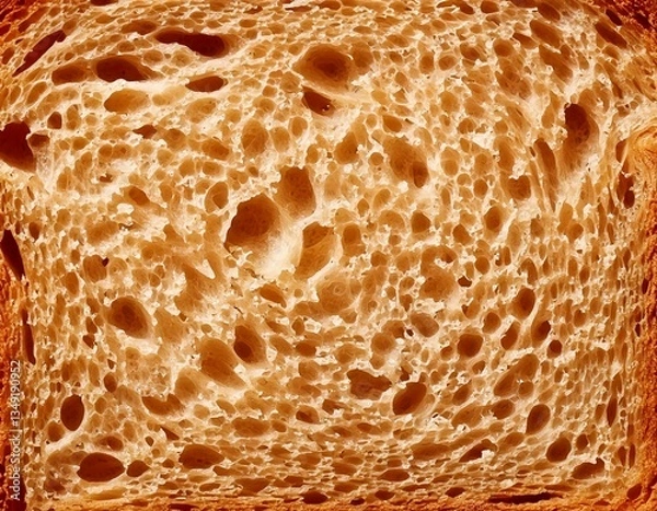 Obraz Close-Up of Bread Slice Texture