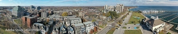 Obraz Aerial panorama view of Bronte in Ontario, Canada