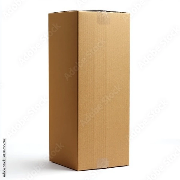 Obraz Generic Plain Vertical Overview Rectangular Box Brown