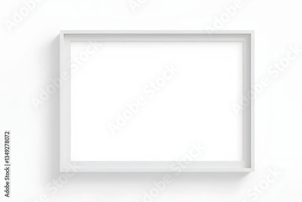Obraz white blank photo frame