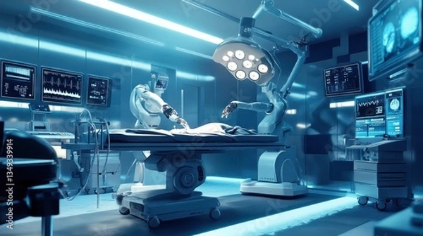 Fototapeta operating room in the operating room