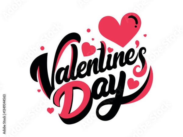 Fototapeta Valentines typography 