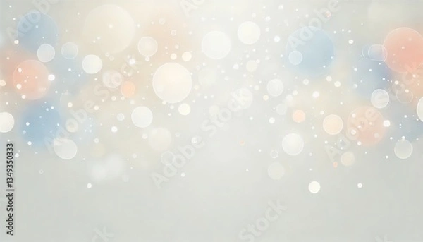 Fototapeta やわらかな光が広がるホワイトボケの抽象背景