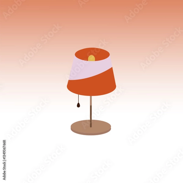 Obraz Study table lamp with elegant color decoration