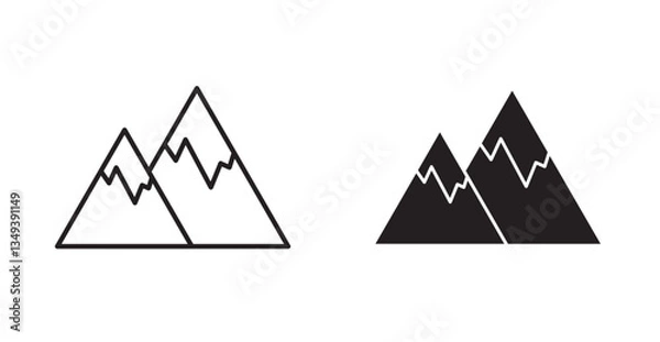 Fototapeta mountain icon