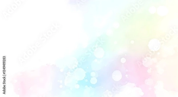 Fototapeta A dreamy watercolor splash with blended pastel tones, Ai Generated