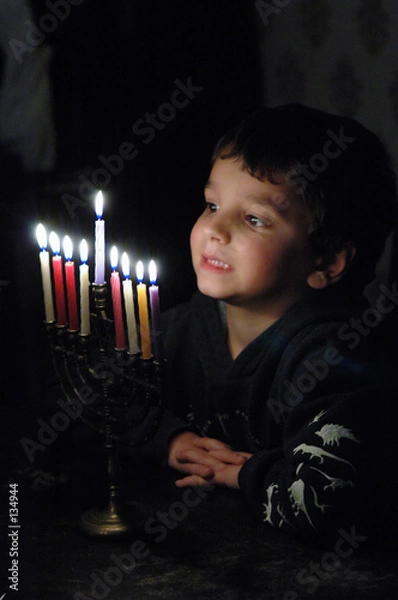 Fototapeta p.j. with menorah