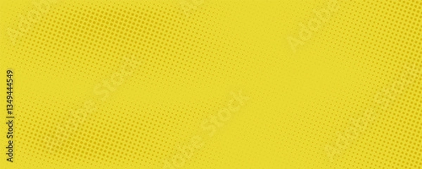 Fototapeta Dots halftone yellow color pattern gradient texture with technology digital background. Dots pop art comics with nature graphic design.