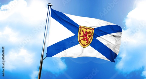 Fototapeta Nova scotia flag, 3D rendering