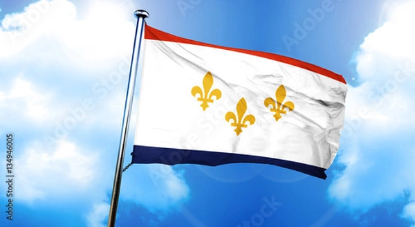 Obraz New Orleans flag, 3D rendering