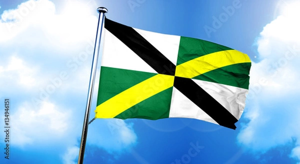 Fototapeta Monterey flag, 3D rendering