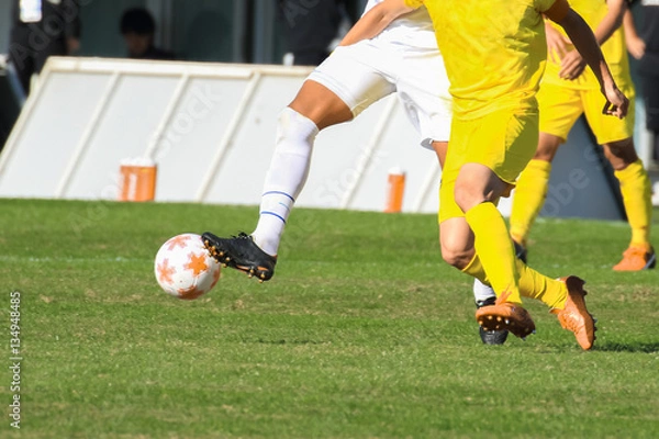 Obraz Soccer, dribble scene