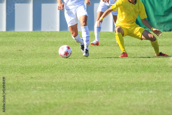 Obraz Soccer, dribble scene