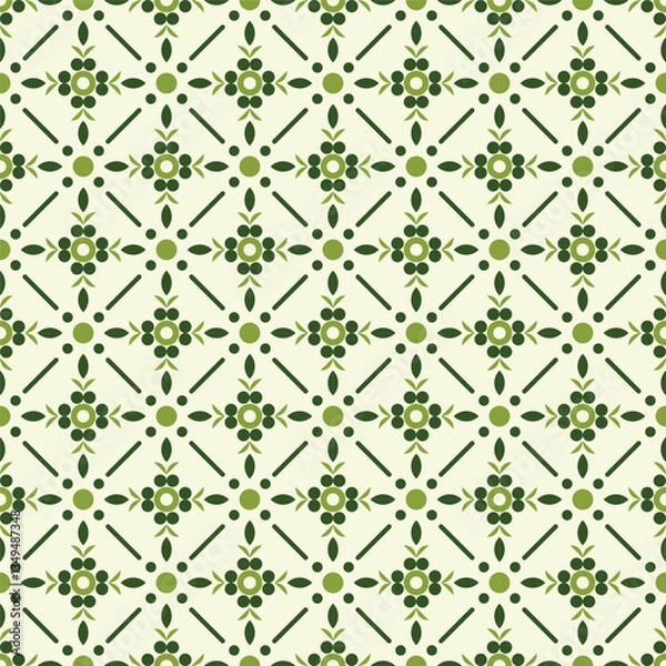 Fototapeta seamless floral pattern design for decorating, wallpaper, wrapping paper, fabric, backdrop and etc