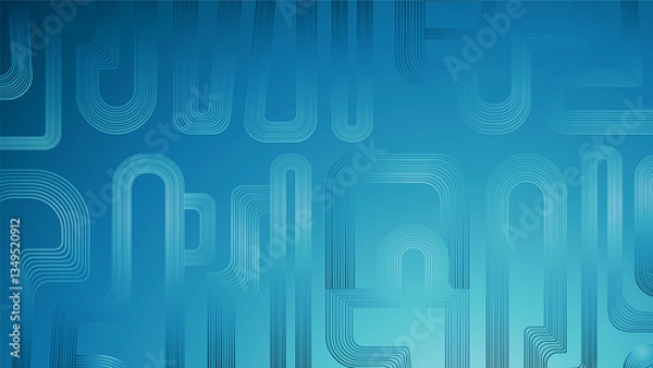 Fototapeta Blue geometric background. Dynamic shapes composition for cover, presentation, banner, invitations and more. Vector illustration