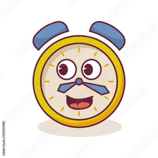 Obraz clock time groovy character
