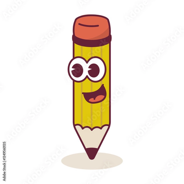 Obraz pencil write groovy character