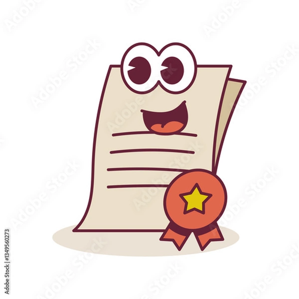 Obraz paper grade groovy character