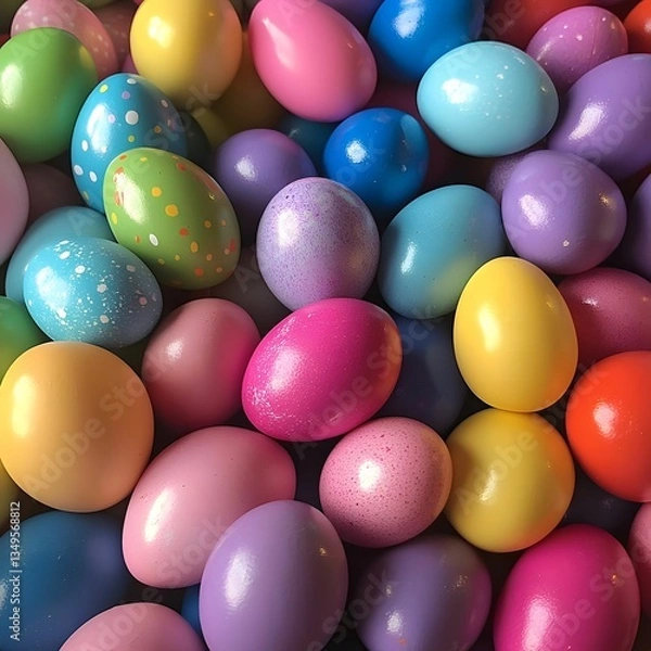 Fototapeta A Colorful Collection of Easter Eggs
