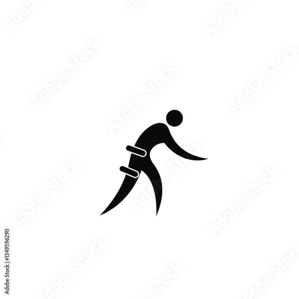 Fototapeta Physiotherapy logo icon