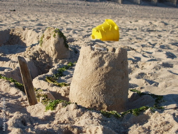 Obraz beach sand castle