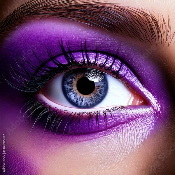 Obraz Violet Eye Macro Close