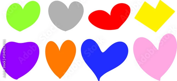 Obraz Mini heart set