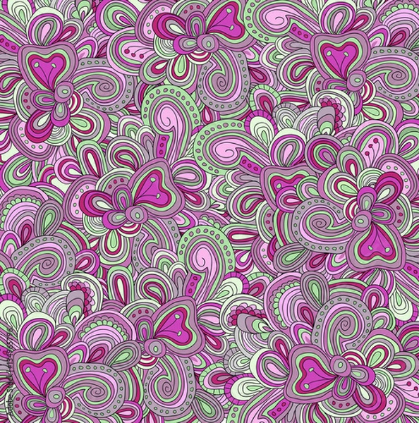 Obraz Nice background for card with bright hand drawn pattern