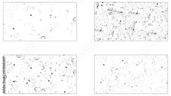 Fototapeta Grunge Urban Backgrounds set. Texture Vector. Dust Overlay Distress Grain ,Simply Place illustration over any Object to Create grungy Effect .abstract, splattered , dirty, texture for your design. 
