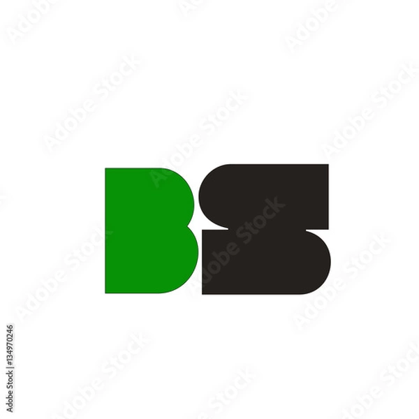 Obraz INNITIAL DESIGN LETTER GREEN