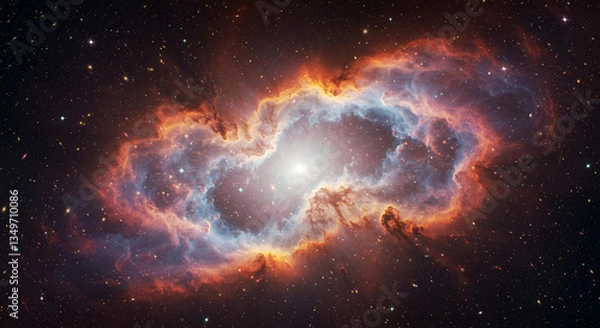 Obraz Breathtaking Cosmic Nebula Star Birth Celestial Clouds Galactic Dust and Glowing Stars