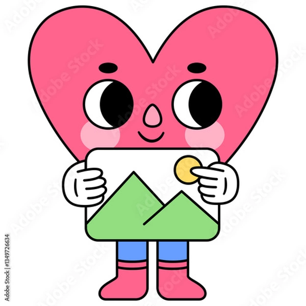 Obraz heart character picture