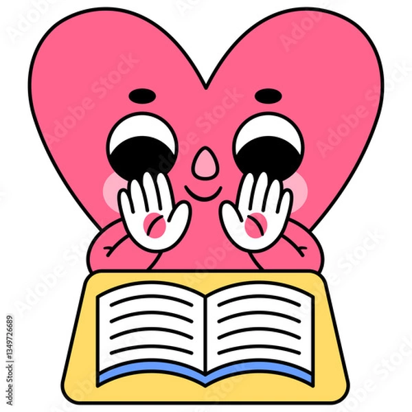 Obraz heart character reading