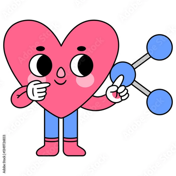 Obraz heart character share